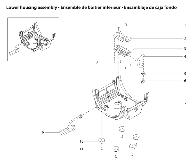 CapSpray 105 Lower Housing Assembly