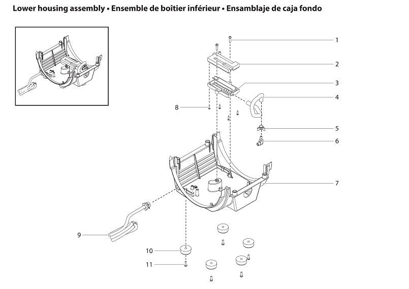 CapSpray 115 Lower Housing Assembly