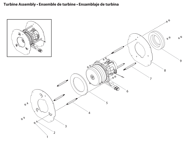 CapSpray 115 Turbine Assembly